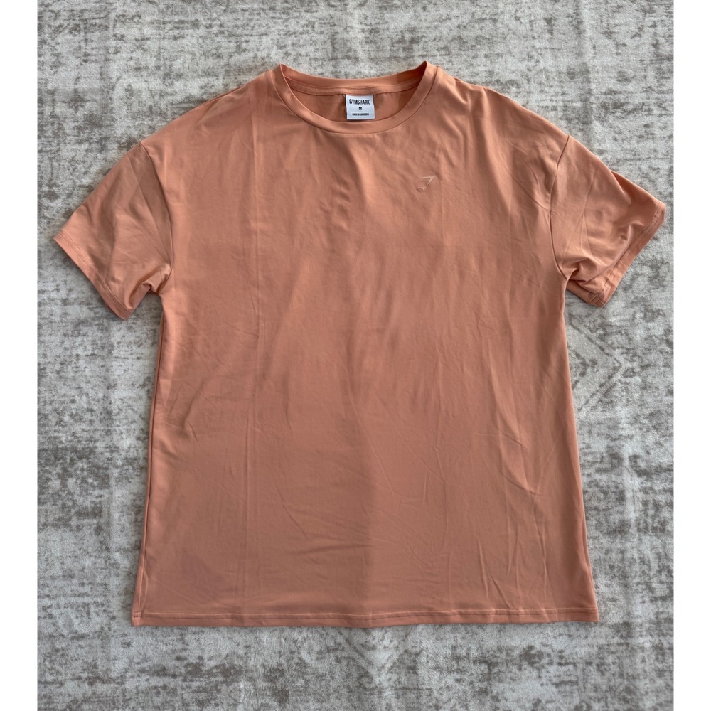 Gymshark Alive Graphic T-Shirt Peach Orange Womens Medium Short Sleeve Tee